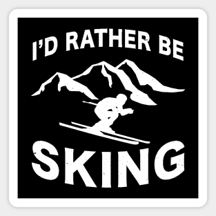 i'd rather be sking Magnet